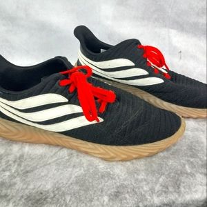 Adidas Sobakov Athletic Casual Sneakers - Red/Black/White Mens Size 12